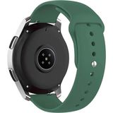 Nezih Case Huawei Watch Gt4 / Gt5 / Gt6 41mm ile Uyumlu Yumuşak Silikon Spor Kordon Strap 18mm - Koyu Yeşil