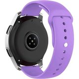 Nezih Case Huawei Watch Gt4 / Gt5 / Gt6 41mm ile Uyumlu Yumuşak Silikon Spor Kordon Strap 18mm - Lila