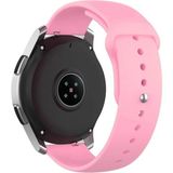 Nezih Case Huawei Watch Gt4 / Gt5 / Gt6 41mm ile Uyumlu Yumuşak Silikon Spor Kordon Strap 18mm - Pembe