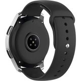 Nezih Case Huawei Watch Gt4 / Gt5 / Gt6 41mm ile Uyumlu Yumuşak Silikon Spor Kordon Strap 18mm - Siyah