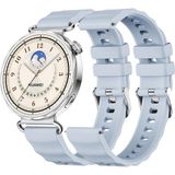 Nezih Case Huawei Watch GT6 41mm / Gt5 / Gt4 / 41mm Uyumlu ZigZag Tasarımlı Silikon Kordon 18MM - Mavi