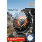 Nezih Case Huawei Watch GT6 46mm Uyumlu Darbe Emici Temperli Cam Ekran Koruyucu