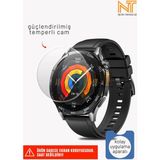 Nezih Case Huawei Watch Gt6 46mm Uyumlu Kolay Uygulama Aparatlı Temperli Cam Ekran Koruyucu - Şeffaf - Huawei Watch Gt5 46MM / Gt6 46mm