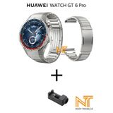 Nezih Case Huawei Watch Gt6 Pro 46MM Uyumlu Ultra Hafif Titanyum Metal Kordon 22mm