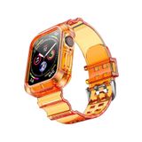 Nezih Case Kayış/kordon Ve Kasa Koruyucu Apple Watch Seri 2/3/4/5/6/7/8/se 40mm 41mm Turuncu (SAAT DEĞİLDİR)