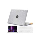 Nezih Case MacBook Air A2337 13 İnç M1 ile Uyumlu Simli Kılıf, Klavye Kılıfı, Ekran Koruyucu Film Seti
