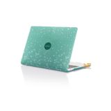 Nezih Case MacBook Pro 13 2020/2022 A2251/A2289/A2338/A1706/A1708/A2159/A2686 ile Uyumlu Simli Kapak Koruma Kılıf, Açık Yeşil