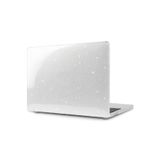 Nezih Case Macbook Pro 16 inç M3/M3 Pro/M3 Max A2991 Uyumlu Kılıf, Simli Şeffaf, Tam Korumalı