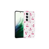 Nezih Case Redmi 15 4G Uyumlu Yumuşak Silikon Şeffaf Kapak, Kalpli Kiraz Desen