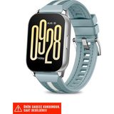 Nezih Case Redmi Watch 5 Active / Redmi Watch 5 Lite Uyumlu Dikişli Lansman Kordon 22MM - Açık Mavi