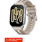Nezih Case Redmi Watch 5 Active / Redmi Watch 5 Lite Uyumlu Dikişli Lansman Kordon 22MM - Starlight