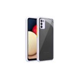 Nezih Case Samsung Galaxy A02s Uyumlu Silikon Kılıf, Mor, Tırtıklı Tasarım, Kaymayan