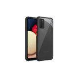 Nezih Case Samsung Galaxy A02s Uyumlu Silikon Kılıf, Tırtıklı Tasarım, Siyah