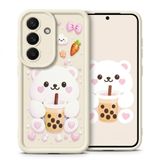 Nezih Case Samsung Galaxy A35 ile Uyumlu Kamera Korumalı Sevimli Desenli Silikon Kılıf