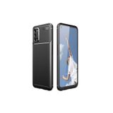 Nezih Case Samsung Galaxy A72 ile Uyumlu, Kamera Korumalı, Carbon Tasarım, Silikon Kılıf, Siyah