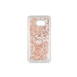 Nezih Case Samsung Galaxy Note 5 Uyumlu Kılıf, Sıvı Simli, Yüzük Standlı, Gold