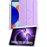 Nezih Case Samsung Galaxy S11 Ultra X930 Uyumlu Akıllı Kapak Kalem Bölmeli Tablet Kılıfı - Lila