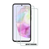 Nezih Case Samsung Galaxy S21 Fe ile Uyumlu 2 Adet Nano Glass Cam Ekran Koruyucu, 9H Sertlik