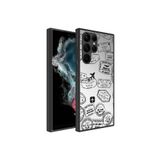 Nezih Case Samsung Galaxy S23 Ultra Uyumlu Aynalı Desenli Kamera Korumalı Parlak Kapak Kılıf, Seyahat