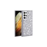Nezih Case Samsung Galaxy S23 Ultra Uyumlu, Kamera Korumalı, Parlak Taşlı Kapak Kılıf, Gümüş