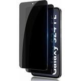 Nezih Case Samsung Galaxy S24 FE ile Uyumlu Davin 5D Privacy Cam Ekran Koruyucu, Temperli Cam, Siyah