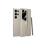 Nezih Case Samsung Galaxy S24 Ultra Uyumlu, Ultra İnce, Kameralı Korumalı, Sert Rubber, Pro Case Kapak Kılıf, Gold