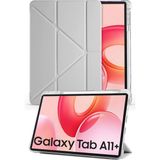 Nezih Case Samsung Galaxy Tab A11 Plus 11 Inç X230 Uyumlu Akıllı Kapak Kalem Bölmeli Tablet Kılıfı - Gri