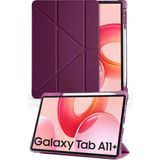 Nezih Case Samsung Galaxy Tab A11 Plus 11 Inç X230 Uyumlu Akıllı Kapak Kalem Bölmeli Tablet Kılıfı - Mürdüm