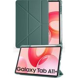 Nezih Case Samsung Galaxy Tab A11 Plus X230 11 Inç Uyumlu Akıllı Kalem Bölmeli Tablet Kılıfı - Koyu Yeşil