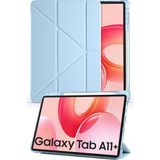 Nezih Case Samsung Galaxy Tab A11 Plus X230 11 Inç Uyumlu Akıllı Kalem Bölmeli Tablet Kılıfı - Mavi