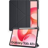 Nezih Case Samsung Galaxy Tab A11 Plus X230 11 Inç Uyumlu Akıllı Kalem Bölmeli Tablet Kılıfı - Siyah