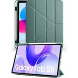 Nezih Case Samsung Galaxy Tab S11 11 Inç Uyumlu Akıllı Kalem Bölmeli Tablet Kılıfı - Haki