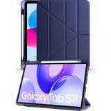 Nezih Case Samsung Galaxy Tab S11 11 Inç Uyumlu Akıllı Kalem Bölmeli Tablet Kılıfı - Lacivert