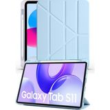 Nezih Case Samsung Galaxy Tab S11 11 Inç Uyumlu Akıllı Kalem Bölmeli Tablet Kılıfı - Mavi