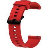 Nezih Case Samsung Galaxy Watch 3 41MM Uyumlu (20MM) Yumuşak Silikon Kordon - Kırmızı