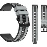 Nezih Case Samsung Galaxy Watch 46MM / Galaxy Watch 3 45MM / Gear S3 Uyumlu Kordon 22MM - Siyah - Gri