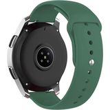 Nezih Case Samsung Galaxy Watch 5 40MM / Watch 5 44MM Uyumlu 20MM Yumuşak Jel Silikon Kordon - Koyu Yeşil