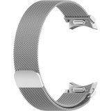 Nezih Case Samsung Galaxy Watch 6 40/44MM - Watch 6 Classic 43/47MM Uyumlu Orijinal Pim Hasır Metal Kordon - Gümüş