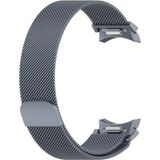 Nezih Case Samsung Galaxy Watch 6 40/44MM - Watch 6 Classic 43/47MM Uyumlu Orijinal Pim Hasır Metal Kordon - Koyu Gri