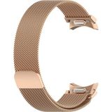 Nezih Case Samsung Galaxy Watch 6 40/44MM - Watch 6 Classic 43/47MM Uyumlu Orijinal Pim Hasır Metal Kordon - Rose Gold