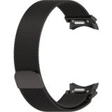 Nezih Case Samsung Galaxy Watch 6 40/44MM - Watch 6 Classic 43/47MM Uyumlu Orijinal Pim Hasır Metal Kordon - Siyah