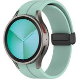 Nezih Case Samsung Galaxy Watch 6 Classic 43 / 47 mm Uyumlu Kordon Magnet Tokalı Silikon Strap - Açık Turuncu