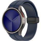 Nezih Case Samsung Galaxy Watch 6 Classic 43 / 47 mm Uyumlu Kordon Magnet Tokalı Silikon Strap - Lacivert