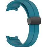 Nezih Case Samsung Galaxy Watch 6 Classic 43 / 47 mm Uyumlu Kordon Magnet Tokalı Silikon Strap - Turkuaz