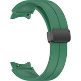 Nezih Case Samsung Galaxy Watch 6 Classic 43 / 47 mm Uyumlu Kordon Magnet Tokalı Silikon Strap - Yeşil