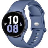 Nezih Case Samsung Galaxy Watch Fe / 4 / 5 / 5 Pro / 6 / 7 40 42 44 46MM Pim Tasarım Tam Uyumlu Silikon Kordon - Abbys Mavi