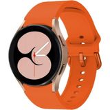 Nezih Case Samsung Galaxy Watch Fe / 4 / 5 / 5 Pro / 6 / 7 40 42 44 46MM Pim Tasarım Tam Uyumlu Silikon Kordon - Açık Turuncu