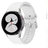 Nezih Case Samsung Galaxy Watch Fe / 4 / 5 / 5 Pro / 6 / 7 40 42 44 46MM Pim Tasarım Tam Uyumlu Silikon Kordon - Beyaz