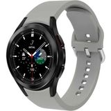 Nezih Case Samsung Galaxy Watch Fe / 4 / 5 / 5 Pro / 6 / 7 40 42 44 46MM Pim Tasarım Tam Uyumlu Silikon Kordon - Gri - Gri