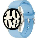 Nezih Case Samsung Galaxy Watch Fe / 4 / 5 / 5 Pro / 6 / 7 40 42 44 46MM Pim Tasarım Tam Uyumlu Silikon Kordon - Milk Blue